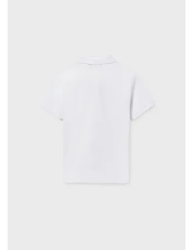 Polo m/c granito basico - Blanco    