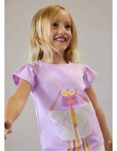 Camiseta m/c - Lilac     