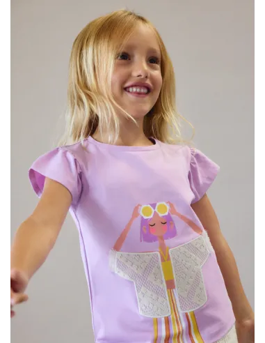 Camiseta m/c - Lilac     