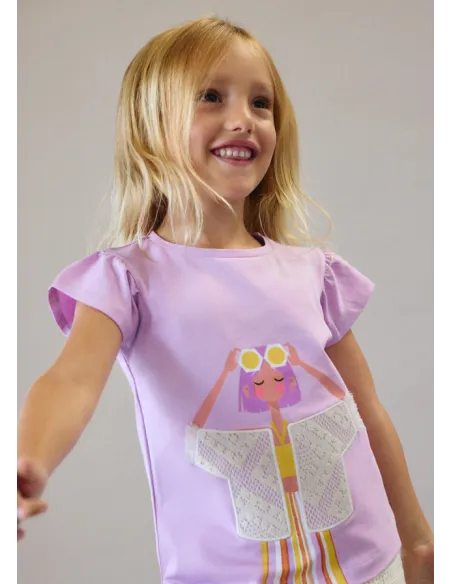 Camiseta m/c - Lilac     