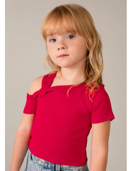 Camiseta m/c asimetrica - Persimon  