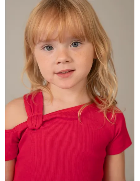 Camiseta m/c asimetrica - Persimon  