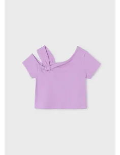Camiseta m/c asimetrica - Lilac     