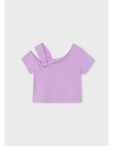 Camiseta m/c asimetrica - Lilac     