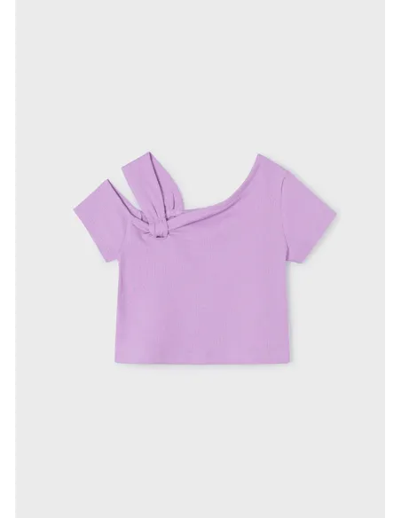 Camiseta m/c asimetrica - Lilac     