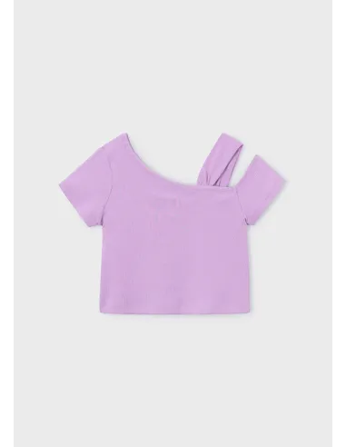 Camiseta m/c asimetrica - Lilac     