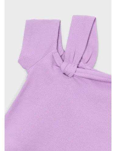 Camiseta m/c asimetrica - Lilac     