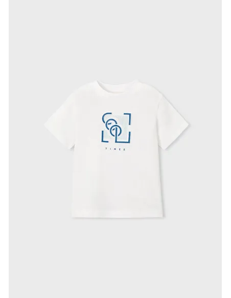 Camiseta m/c embossed - Blanco    