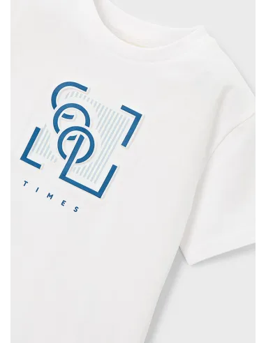 Camiseta m/c embossed - Blanco    