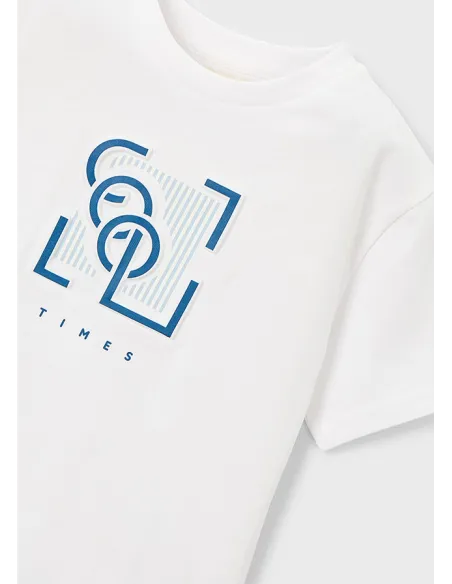 Camiseta m/c embossed - Blanco    