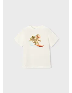 Camiseta m/c mono -surf - Nata      