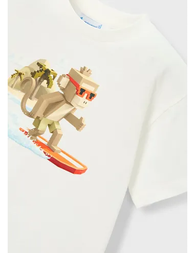 Camiseta m/c mono -surf - Nata      