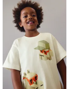 Camiseta m/c mix and match - Nata      