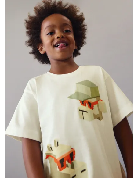 Camiseta m/c mix and match - Nata      