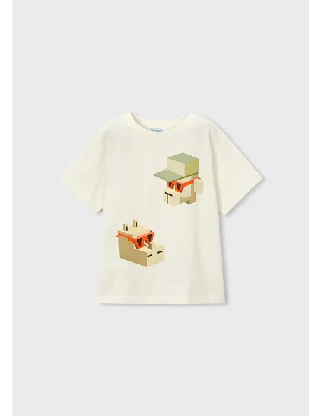 Camiseta m/c mix and match - Nata      