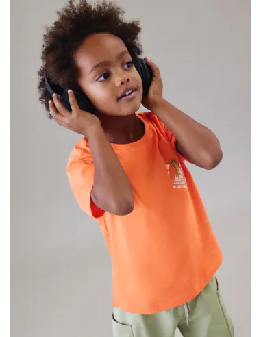 Camiseta m/c mix and match - Naranja   