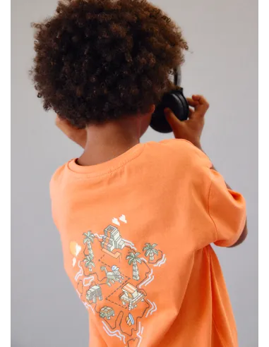 Camiseta m/c mix and match - Naranja   