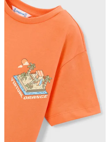Camiseta m/c mix and match - Naranja   