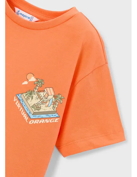 Camiseta m/c mix and match - Naranja   