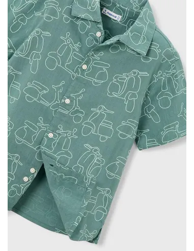 Camisa m/c estampada - Alga      