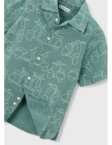 Camisa m/c estampada - Alga      