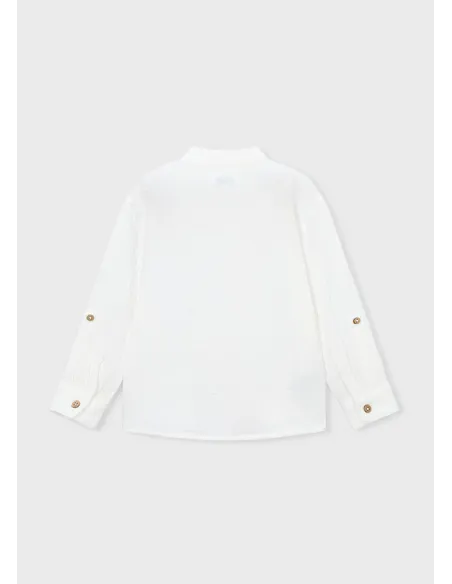 Camisa m/l bambula - Nata      