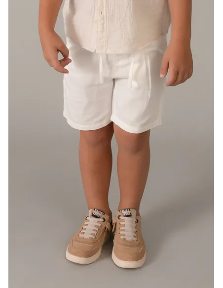 Bermuda lino relaxed - Nata      