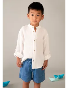 Bermuda denim fluida - Medio     