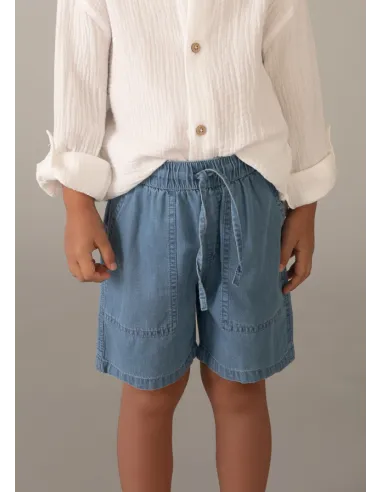 Bermuda denim fluida - Medio     