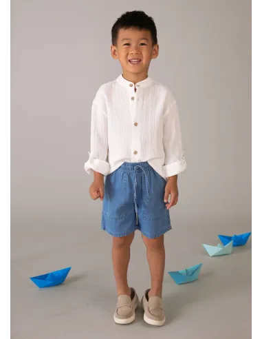 Bermuda denim fluida - Medio     