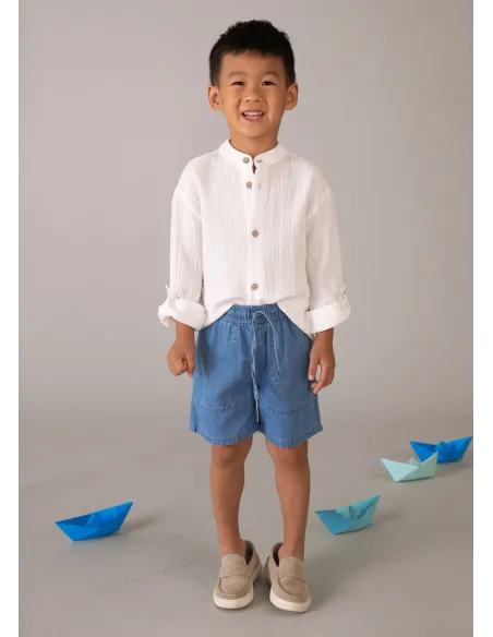 Bermuda denim fluida - Medio     