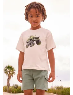 Bermuda combinada - Verde     