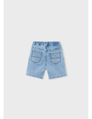 Bermuda soft denim jogger - Claro     