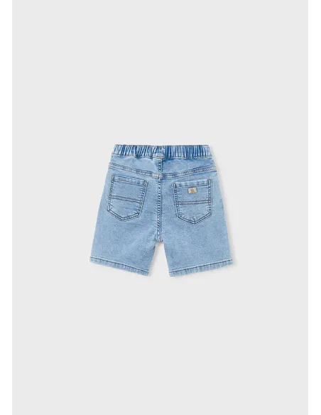 Bermuda soft denim jogger - Claro     