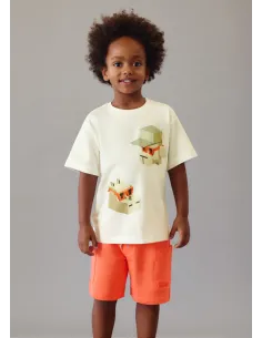 Bermuda mix and match - Naranja   