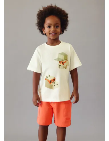 Bermuda mix and match - Naranja   