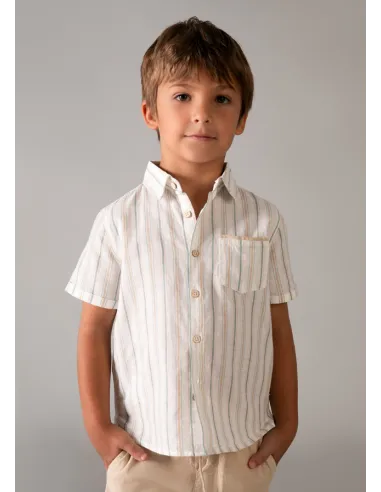 Conj. bermuda lino suiting - Mocca     