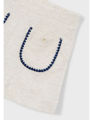 Pantalon corto bolsillos - Lino      