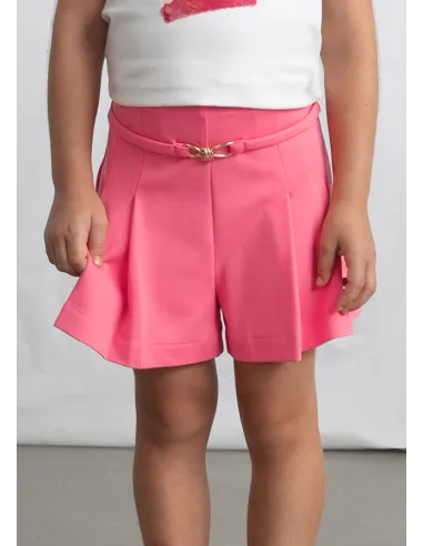 Pantalon corto punto roma - Geranio   