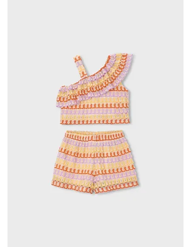 Conj. short punto fantasia - Lilac     