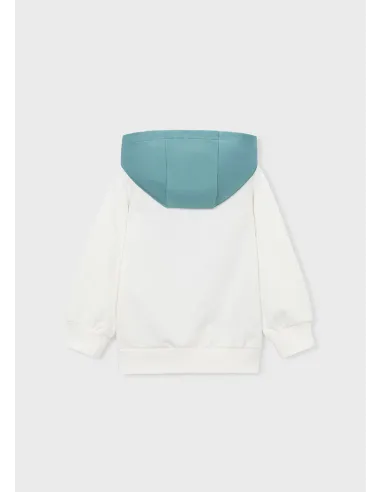 Pullover combinado - Nata-alga 