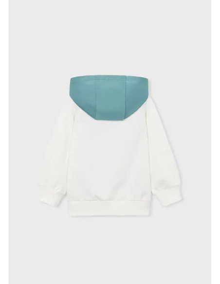 Pullover combinado - Nata-alga 