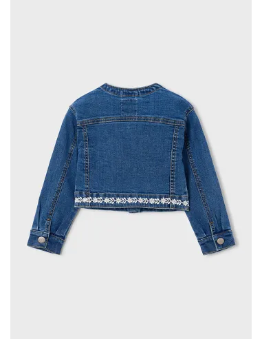 Cazadora denim guipur - Oscuro    