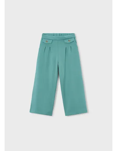Pantalon largo punto roma - Menta     