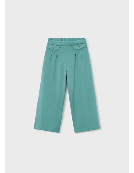 Pantalon largo punto roma - Menta     