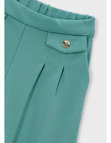 Pantalon largo punto roma - Menta     
