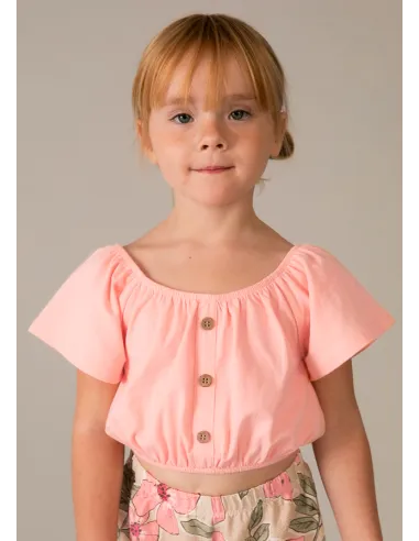 Conj. pantalon largo estampad - Mandarina 