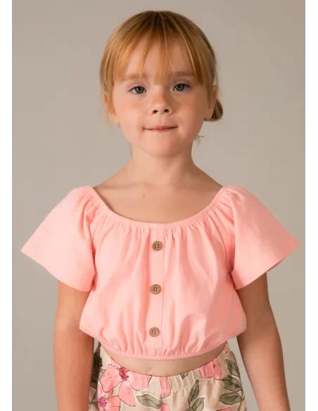 Conj. pantalon largo estampad - Mandarina 