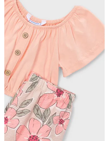 Conj. pantalon largo estampad - Mandarina 