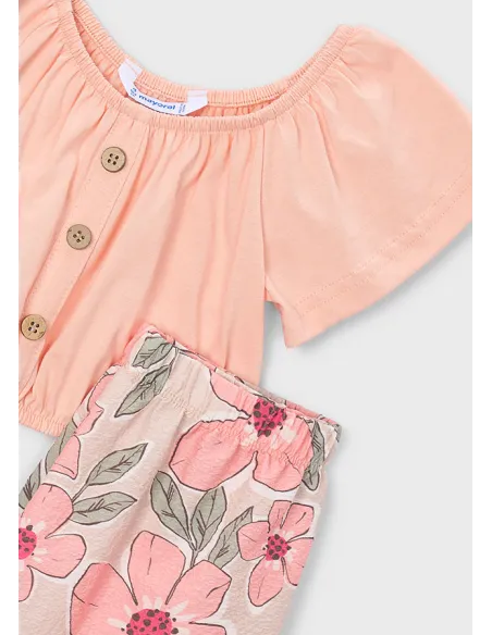 Conj. pantalon largo estampad - Mandarina 